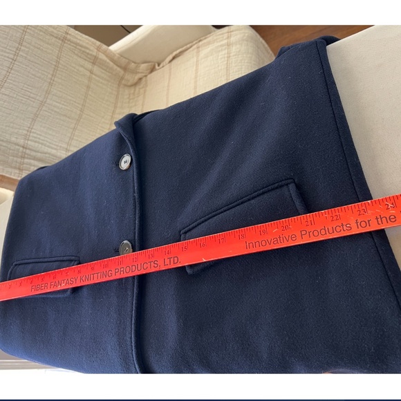 ZARA Oversized Wool Blend Single Breasted Coat in Navy Blue- NWT! - XS/S - Picture 8 of 10